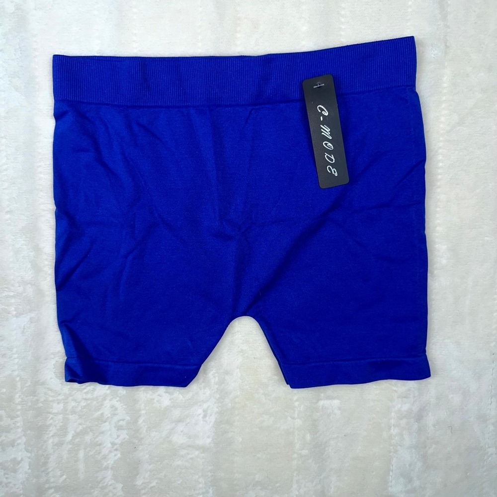 Dodo 2Pc Outfit Set White Cami Tank & Blue CMode Biker Shorts Size L/One NWT - Picture 6 of 15